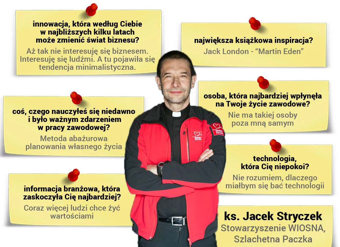 Ks. Jacek Stryczek - ekspert w obszarze reklamy, marketingu, HR, PR, zarządzania